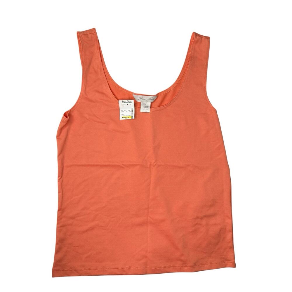Julian Nicole Tangerine Capsule Office Sleeveless Base Top Size Lg‎ NWT Made USA
